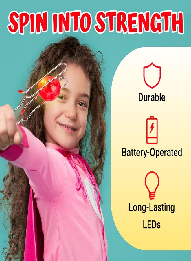 Playbees Light Up Gyro Wheels Classic Vintage Trick Yoyo Retro Rail Twister, Twirler, Mesmerizing Spinning Lighting Effects Sensory Fidget Toys, Christmas Stocking Stuffers, Nostalgia Gifts (2 Pack) - Image 4